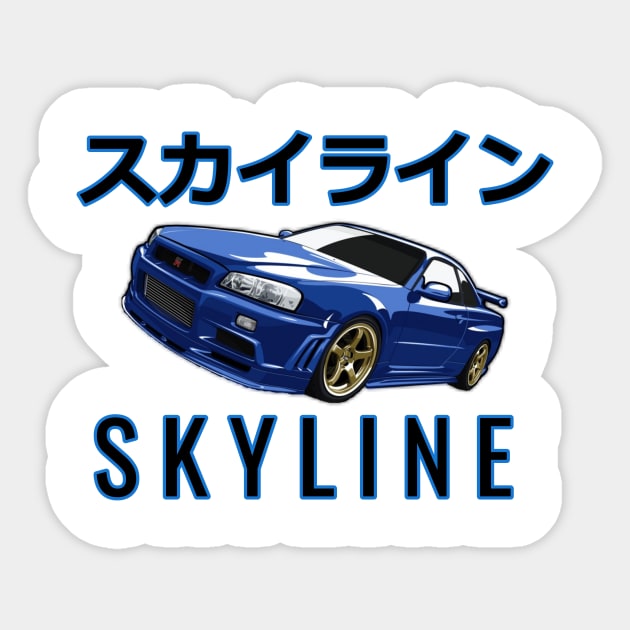 Nissan GTR Sticker by AdriaStore1